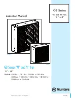 Preview for 1 page of Munters GB H Series Instruction Manual