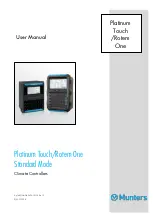 Munters Platinum Touch User Manual предпросмотр