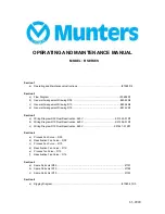 Munters R Series Operating And Maintenance Manual preview