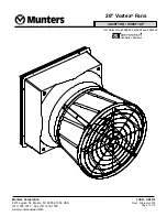 Preview for 1 page of Munters Vortex VX26F1CP User Manual And Installation Manual