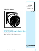 Munters WF54 Instruction Manual предпросмотр