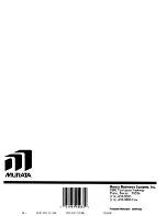 Preview for 94 page of Murata M-1900 Operating Instructions Manual