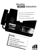 Murata M-2000 Operating Instructions Manual preview