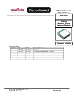 Murata WSN802G Integration Manual предпросмотр