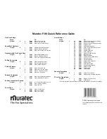 Preview for 2 page of Muratec F-98 Operating Instructions Manual