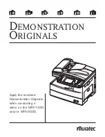 Preview for 10 page of Muratec Fax MFX-1430D Product Demonstration Kit