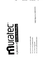 Muratec M-820 Operating Instructions Manual предпросмотр