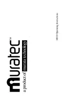 Muratec M-910 Operating Instructions Manual preview