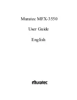 Preview for 1 page of Muratec MFX-3550 User Manual