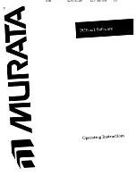 Muratec PCFAX1 Operating Instructions Manual предпросмотр