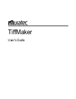 Muratec TIFFMAKER User Manual preview