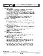 Preview for 5 page of Murdock A1311408F Installation & Maintenance Instructions Manual