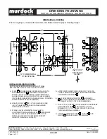 Предварительный просмотр 4 страницы Murdock A132-VR Series Installation & Maintenance Instructions Manual