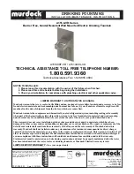 Предварительный просмотр 1 страницы Murdock A151.8-VR Series Installation & Maintenance Instructions Manual