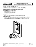 Предварительный просмотр 11 страницы Murdock A151-VR-BF4 Series Installation & Maintenance Instructions Manual