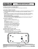 Предварительный просмотр 12 страницы Murdock A151-VR-BF4 Series Installation & Maintenance Instructions Manual