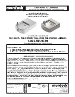 Murdock A151-VR Series Installation & Maintenance Instructions Manual preview