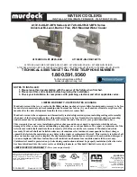 Preview for 1 page of Murdock A172.8-UG-D1-BFS Series Installation & Maintenance Instructions Manual