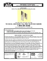 Preview for 1 page of Murdock A481408S-CUSP Installation & Maintenance Instructions Manual