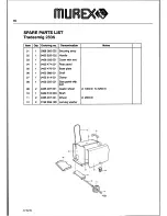 Preview for 16 page of Murex Tm 283S Operating Manual