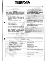 Preview for 5 page of Murex Tradescut 10S Instruction Manual And Parts List