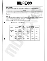 Preview for 7 page of Murex Tradescut 10S Instruction Manual And Parts List