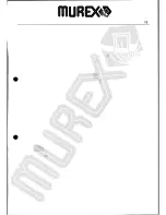 Preview for 15 page of Murex Tradescut 10S Instruction Manual And Parts List