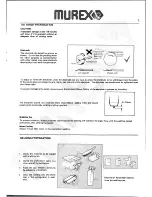 Предварительный просмотр 7 страницы Murex Transtig AC/DC 205 Operating Manual