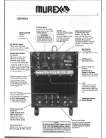 Предварительный просмотр 9 страницы Murex Transtig AC/DC 205 Operating Manual