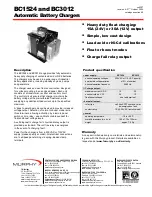 Murphy BC1524 Specification Sheet предпросмотр