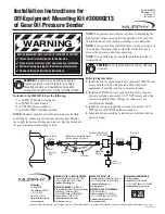 Предварительный просмотр 1 страницы Murphy Gear Oil Pressure Sender EGPK-95083N Installation Instructions