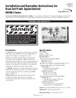 Preview for 1 page of Murphy HD9063 Series Installation And Operation Instructions