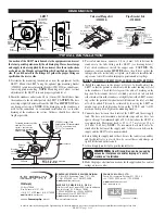 Preview for 2 page of Murphy LR857 Installation Instructions