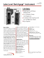 Murphy Lube Level Swichgage Instrument L129 Series Specifications preview