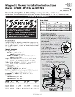 Murphy Magnetic Pickup MP-8802N Installation Instructions preview