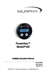 Preview for 1 page of Murphy PowerView PV25 Installation & Operation Manual