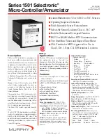 Предварительный просмотр 1 страницы Murphy Selectronic Micro-Controller/Annunciator Series 1501 Specifications