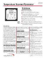 Murphy Temperature Scanner/Pyrometer TDXM Specifications preview