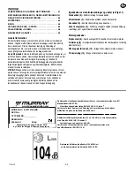 Preview for 60 page of Murray 6210701X54N Instruction Book