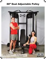 MUSCLE D 88 Dual Adjustable Pulley Exercise Manual preview