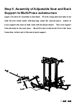 Предварительный просмотр 6 страницы MUSCLE D ELITE 4-STACK MULTIGYM Assembly Instructions Manual