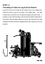 Предварительный просмотр 14 страницы MUSCLE D ELITE 4-STACK MULTIGYM Assembly Instructions Manual