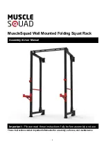 Preview for 1 page of MuscleSquad Wall Mounted Folding Squat Rack Assembly & User Manual