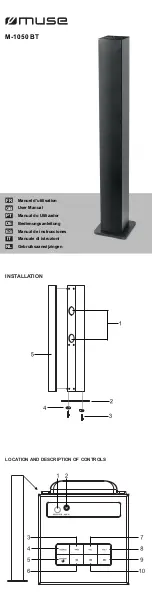 Preview for 1 page of Muse M-1050 BT User Manual