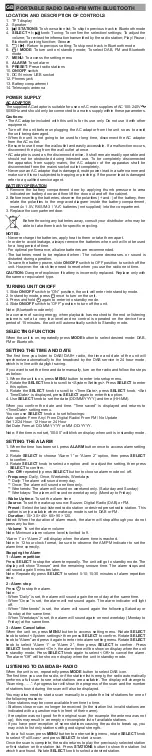 Preview for 3 page of Muse M-112 DBT User Manual