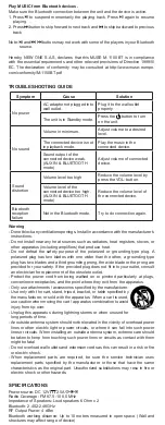 Preview for 3 page of Muse M-1150 BT User Manual