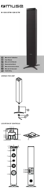 Muse M-1280 BT User Manual preview