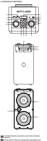 Preview for 2 page of Muse M-1808 DJ User Manual