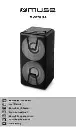 Muse M-1820 DJ User Manual предпросмотр