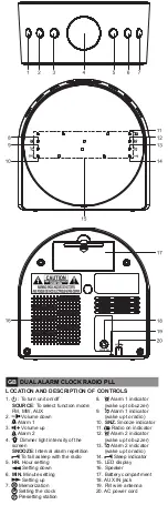 Preview for 2 page of Muse M-185 CBL User Manual